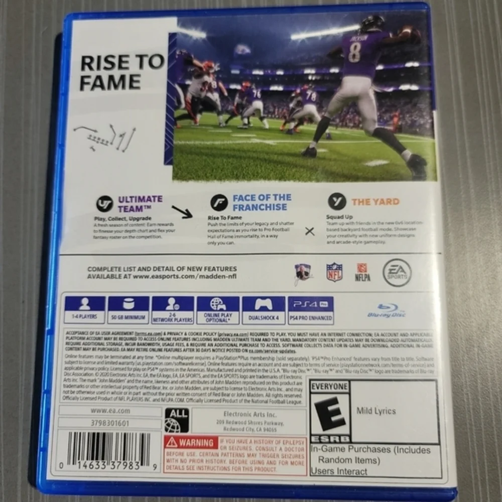 (3) Madden NFL 19, 21,‎ & 22 - Sony PlayStation 4 Good/Great PreOwned Condition